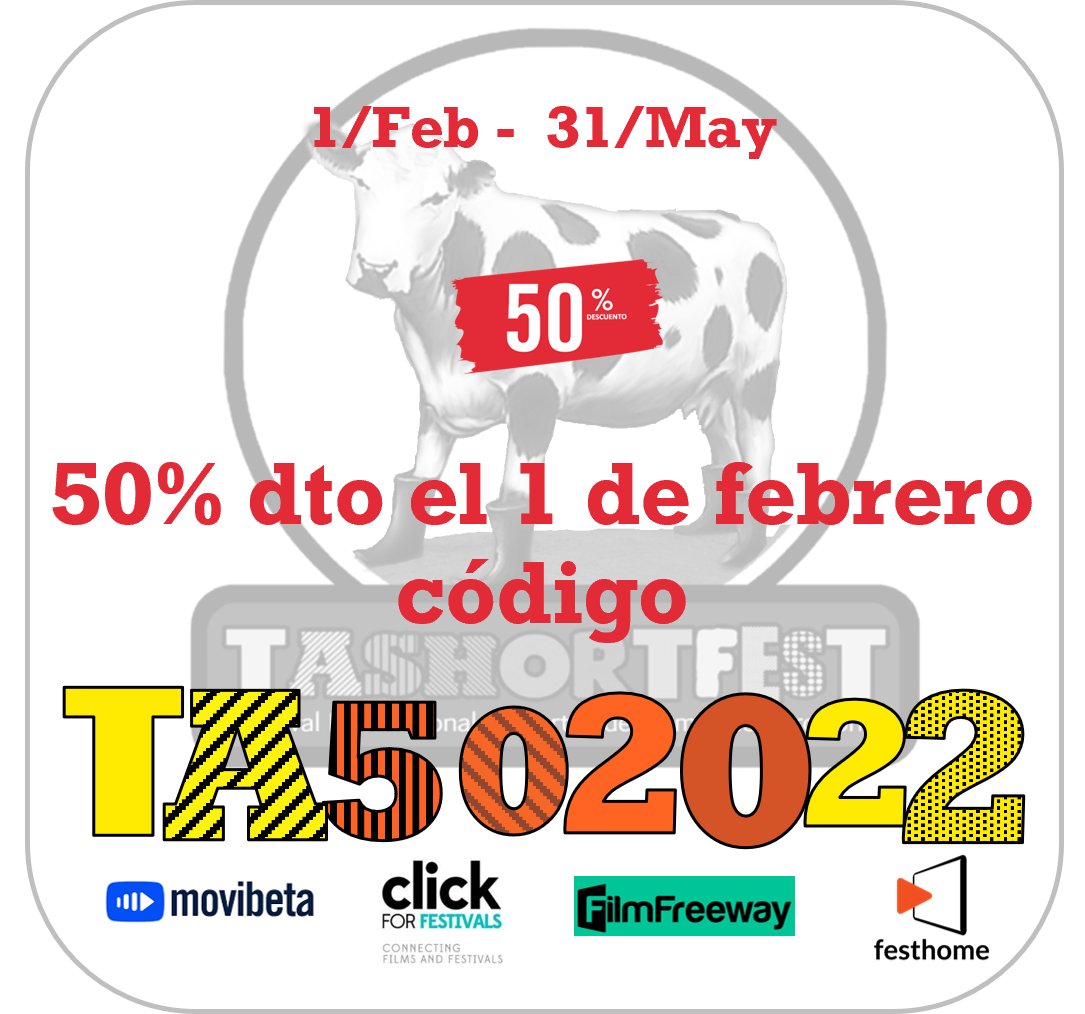¿Tienes un corto de humor? ¡PRESÉNTALO!
Apertura de bases del 1-Feb al 31-May del 2022.
50% dto. SÓLO el 1-Feb con código: TA502022
en <a href="/festhome/">Festhome.com</a>  <a href="/FilmFreeway/">FilmFreeway</a> <a href="/click4festivals/">Click for festivals</a>  
y automático en: #movibeta
shorturl.at/lHT29
<a href="/ozzypiuntur/">ozzypiuntur</a> <a href="/ccteixonera/">CC Teixonera</a> <a href="/fali_taxo/">Fali Jiménez</a>