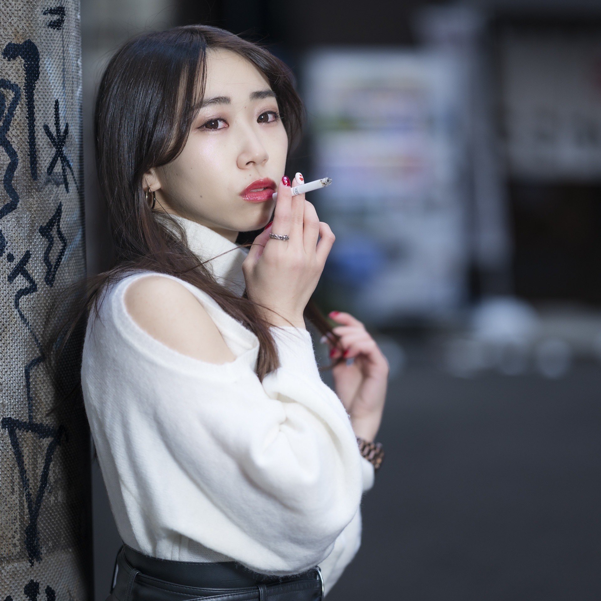 ヴィンテージ修道女喫煙フィルム写真額装 ヴィンテージ修道女