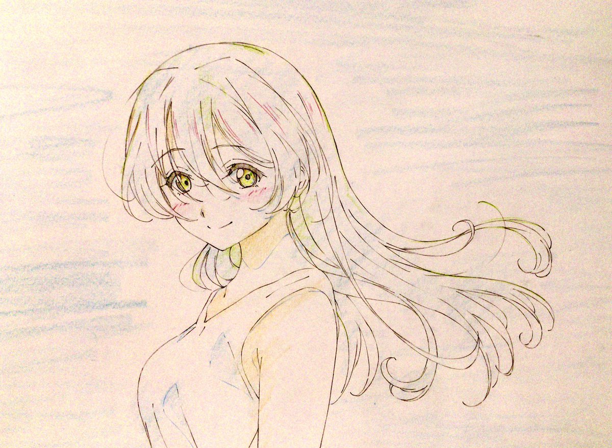 園田海未 「むかしの 」|さゐやのイラスト