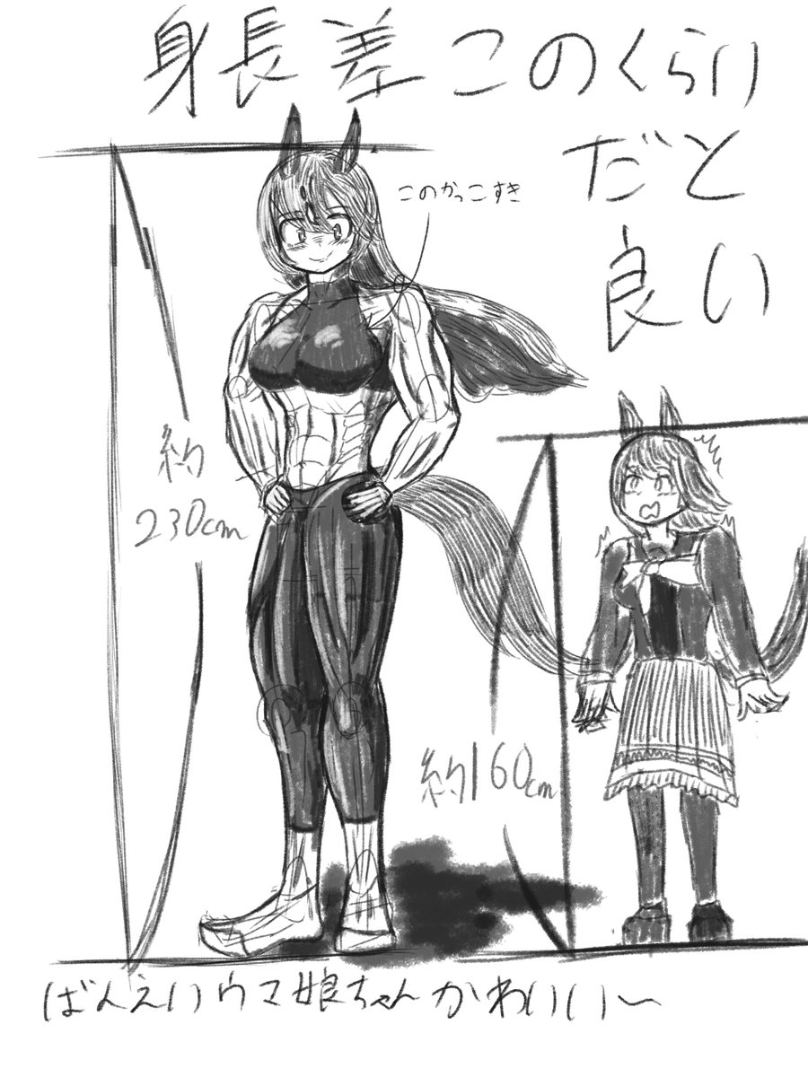 俺のばんえいウマ娘ちゃんを見てくれ〜‼️
筋肉描くの楽しいんですよ〜💪
(再掲) 