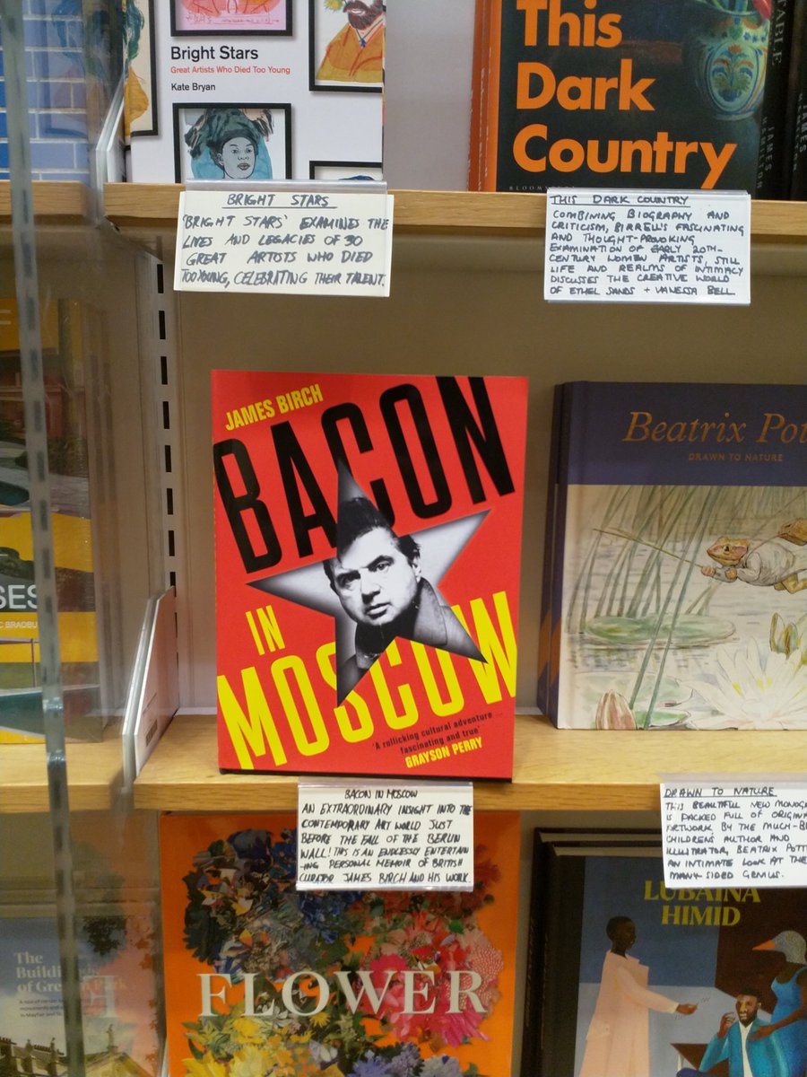 ProfileBooks's tweet photo. Great to see some of our brilliant books on display at @WaterstonesPicc on publication day! #TheBBC by @DavidjHendy and #BaconInMoscow by James Birch (published by @CHEERIOPublish) are both out today. https://t.co/93fiP2gqNr