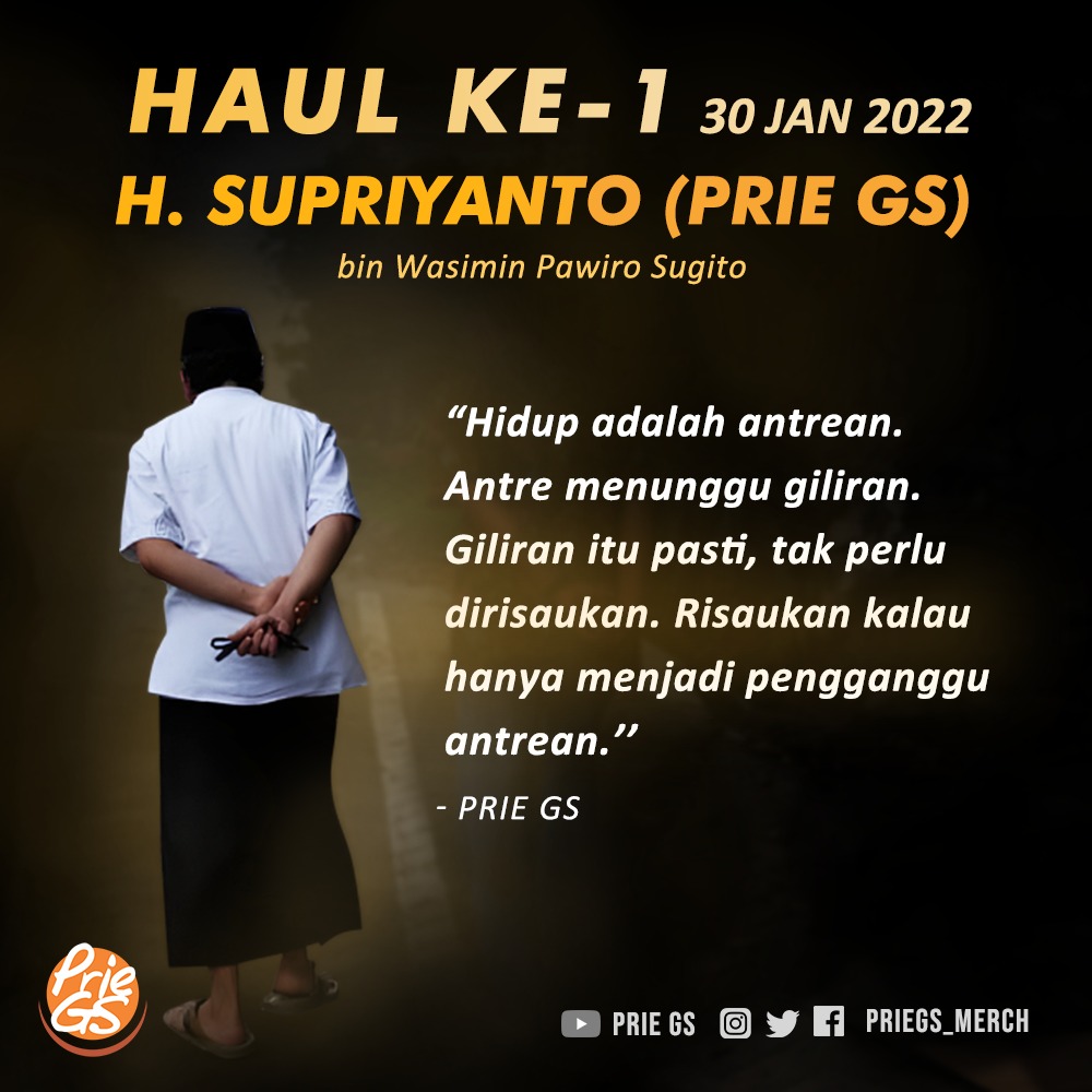 Setahunan Prie GS. Rindu sang guru. 

#priegs #haul #haulpriegs