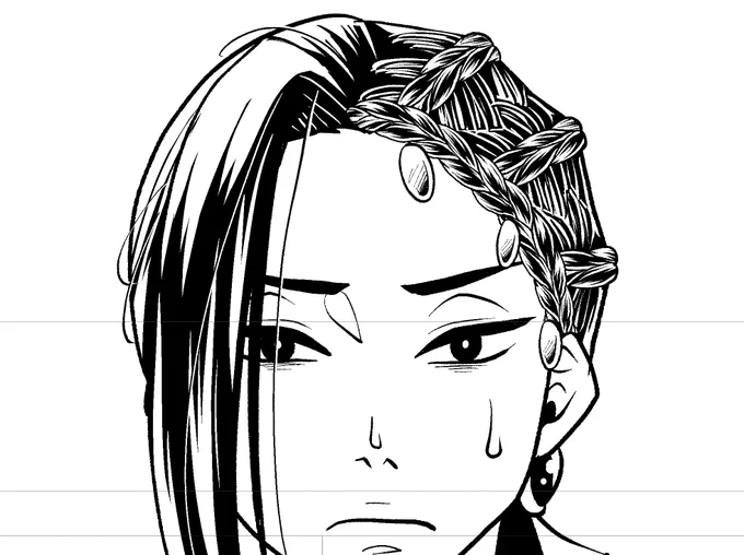 三つ編みブラシ使ってみた
すげー書き込んだ感出た🤣 