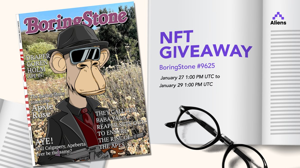 🔥 GIVEAWAY ALERT: Get <a href="/BoringStoneNFT/">BoringStoneNFT</a> #9625 and recognize the brilliant work of artists to help their collectives shine. How?

1. Download Aliens (link in bio)
2. Tap participate on the giveaway tab
3. Follow the steps there

Good luck! 🤙🏻