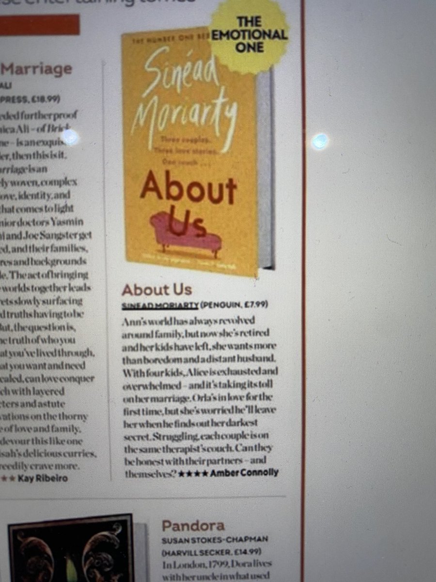 sinead_moriarty's tweet photo. Thank you @_HeatMagazine_ for this review of About Us #paperbackday https://t.co/3OcBXCSgsz