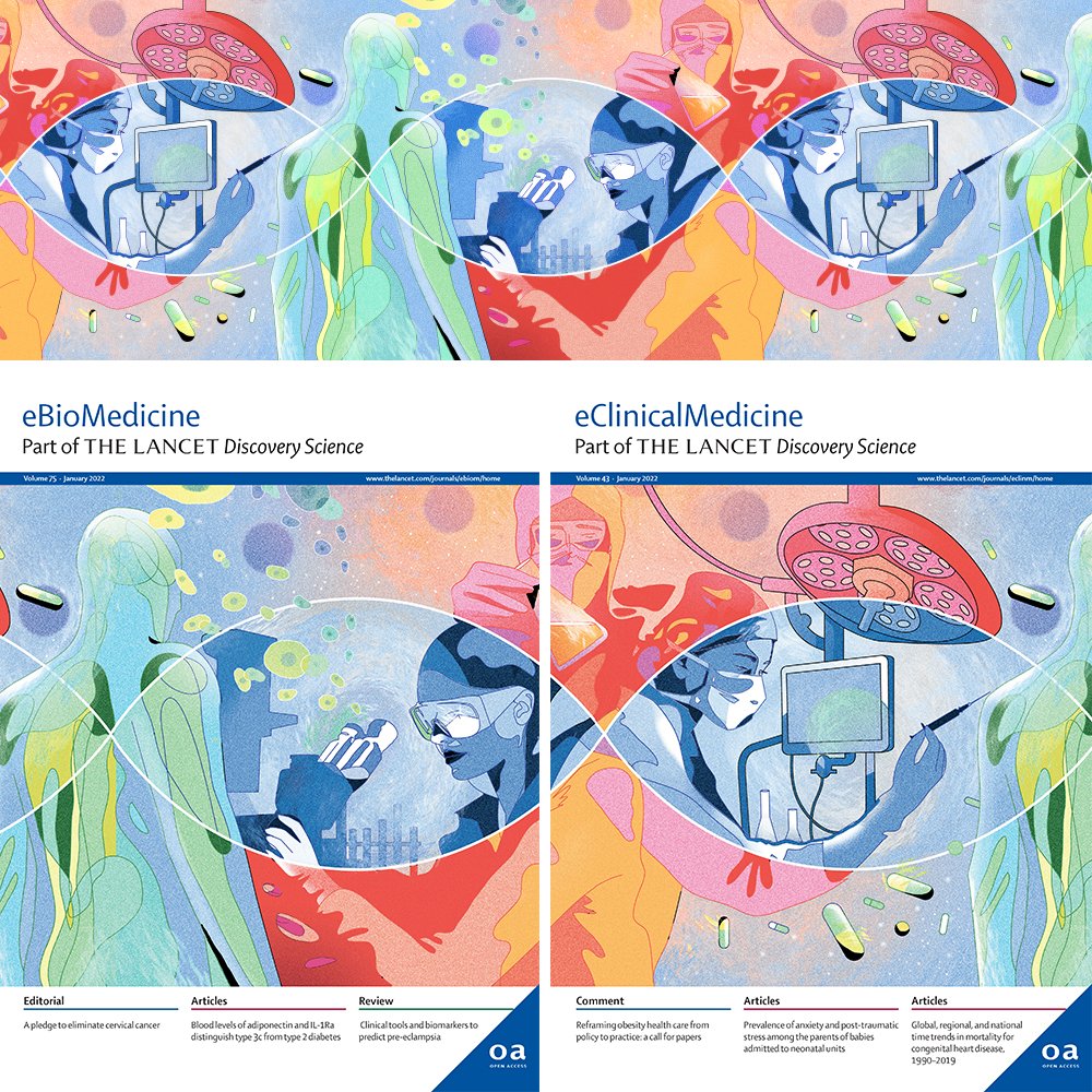 La Robotte - VALÉRIE CHAUFFOUR (@larobotte) on Twitter photo 🙏❤️❤️ Science and research ❤️❤️ 🙏
My new cover artwork for <a href="/eBioMedicine/">eBioMedicine – The Lancet Discovery Science</a> and <a href="/eClinicalMed/">eClinicalMedicine – The Lancet Discovery Science</a> part of The Lancet discovery science.
🦠thelancet.com/journals/ebiom…
💉thelancet.com/journals/eclin… 🙏❤️❤️ Science and research ❤️❤️ 🙏
My new cover artwork for <a href="/eBioMedicine/">eBioMedicine – The Lancet Discovery Science</a> and <a href="/eClinicalMed/">eClinicalMedicine – The Lancet Discovery Science</a> part of The Lancet discovery science.
🦠thelancet.com/journals/ebiom…
💉thelancet.com/journals/eclin…