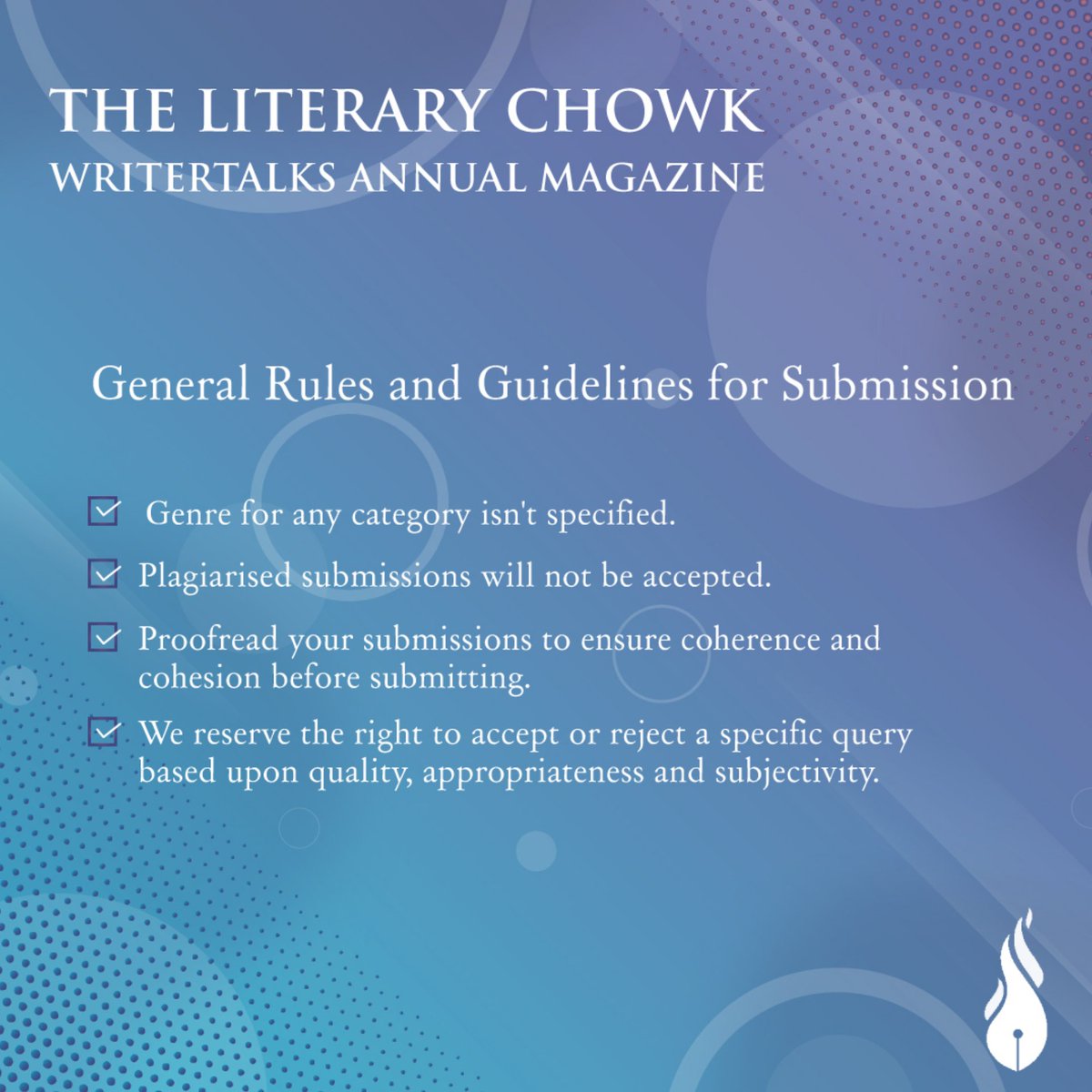 writertalks__'s tweet photo. In this issue of The Literary Chowk by WriterTalks, we are expecting a plethora of texts namely poetry, prose, visual art, graphic stories! The submissions to The Literary Chowk are now open! Submit through the link https://t.co/tdIKdTbTmo
 or at https://t.co/zujZjtafSD https://t.co/Fe6b4vEqbC