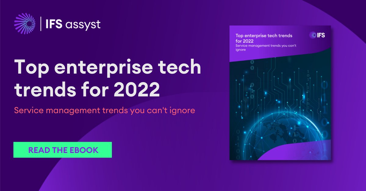 Stay ahead of the game in 2022 with this guide to enterprise tech megatrends and how they are transforming the way organizations provide services and support.
ifs.link/wmndkV
#ESM #ITSM #EnterpriseServiceManagement #Chatbot #AITSM #AIOps