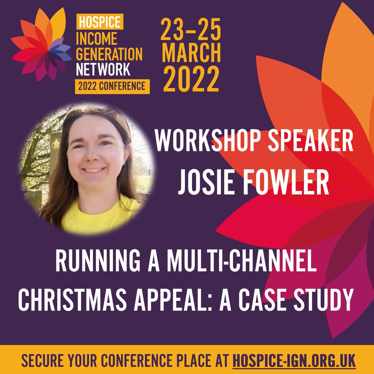 HospiceIGNet's tweet photo. Josie has spent her entire career working in charities and has been a hospice fundraiser for the last 5 years. Josie will share how St Anne's launched a Christmas appeal to complement their excising schedule of direct mail campaigns, growing it into a multi-channel appeal. https://t.co/5kDogRLibM