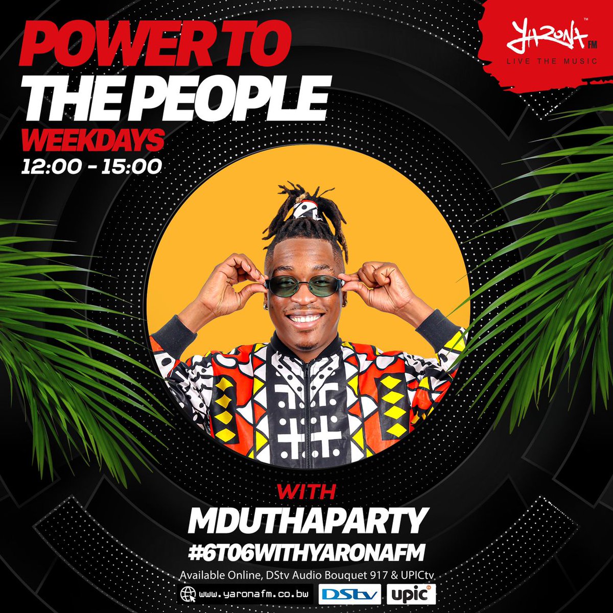 12-3PM it's all about YOU as  <a href="/thapartypapi/">BIG Papi</a> gives ya'll a FIRE show on #PowerToThePeople 🔥📻🎧 He's got a HOT Premier from <a href="/tgbLinxstar/">TGB.</a> ,@JordanMoOzy &amp; <a href="/icecoldmobbw/">#Honest</a>! TUNE IN!! 

📲Whatsapp: +267 74751545
📲SMS : 16106
☎️Studio Line: +267 3911066
🖥 DStv Channel 917