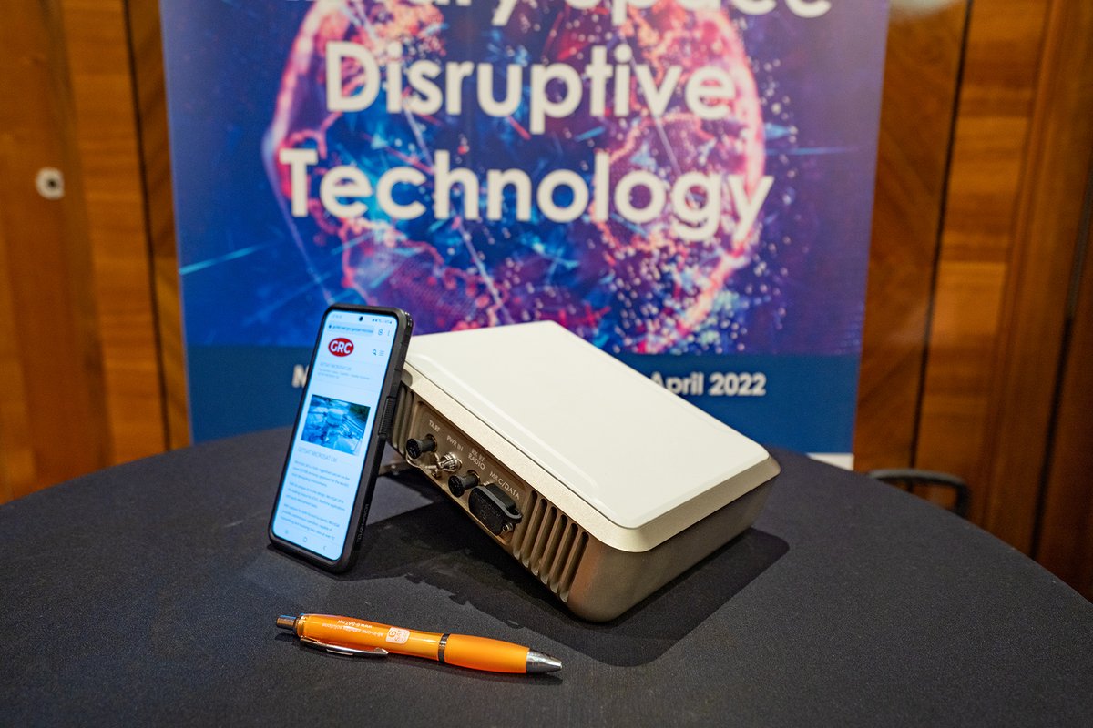 grcltd's tweet photo. Mobile, deployable #SATCOM from #GetSAT on display at #MDCSMI22 - Visit us to find out more about the lightweight, small form factor #ROK and on-the-move #NANO enabling users operating in remote regions or where local networks are compromised to access high-speed voice and data https://t.co/gzh0MRmcu0