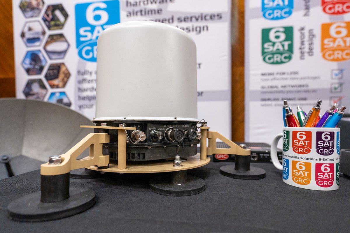 grcltd's tweet photo. Mobile, deployable #SATCOM from #GetSAT on display at #MDCSMI22 - Visit us to find out more about the lightweight, small form factor #ROK and on-the-move #NANO enabling users operating in remote regions or where local networks are compromised to access high-speed voice and data https://t.co/gzh0MRmcu0