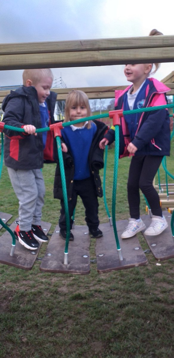 rhosstreet's tweet photo. The Reception children had a brilliant time on the new Foundation Phase play equipment. https://t.co/GkC4HXNhTZ