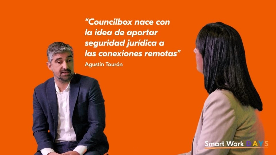 KYOCERA_DS_ES's tweet photo. 📢Agustín Tourón, fundador de @councilbox ha intervenido en #SmartWorkDAYS para hablar de una solución en la nube que permite celebrar reuniones societarias de una forma remota o híbrida ofreciendo garantías legales ante cualquier tipo de impugnación.
#SmartWork https://t.co/IUrdryXVqs