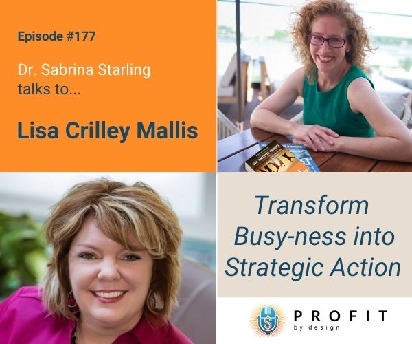 Are you busy, but feel like you aren't getting the most important things done? Tune in to this week's Profit by Design podcast episode with my guest Lisa Mallis and learn the proven strategy for your calendar to ensure that you achieve your goals! traffic.libsyn.com/profitbydesign…