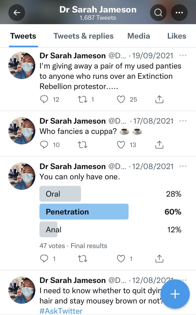IStrongyloides's tweet photo. @DrSJameson Spot on 'Dr Jameson' a registrar from the South East. In an attempt to establish if I should listen to you in a professional capacity, I looked at a few of your previous tweets and noticed you're not on the GMC register. Odd https://t.co/1sJLXHOu9h