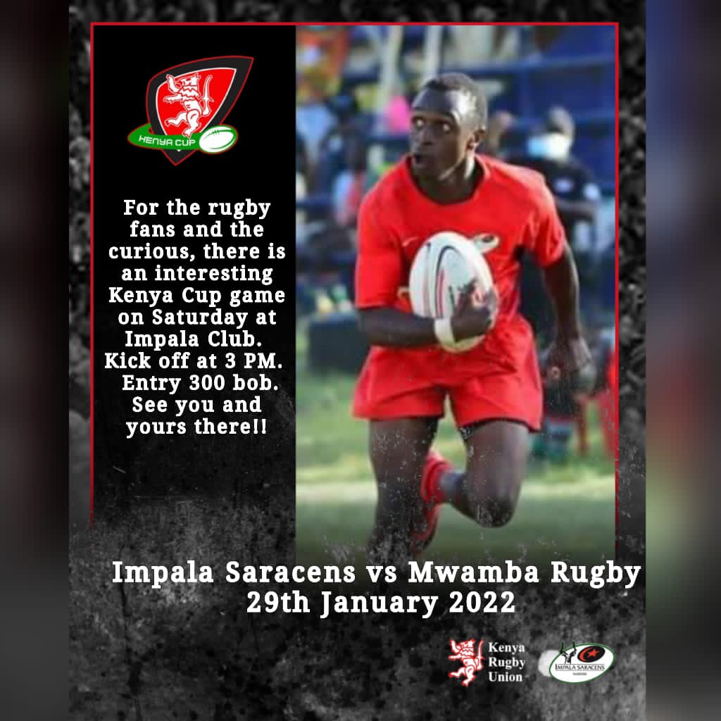 ImpalaRfc's tweet photo. We play @MwambaRFC this weekend in match week 8️⃣ season 2021/2022.
#impalatime
#resolutioninsurance
#kenyacup https://t.co/2f81DnGC0K