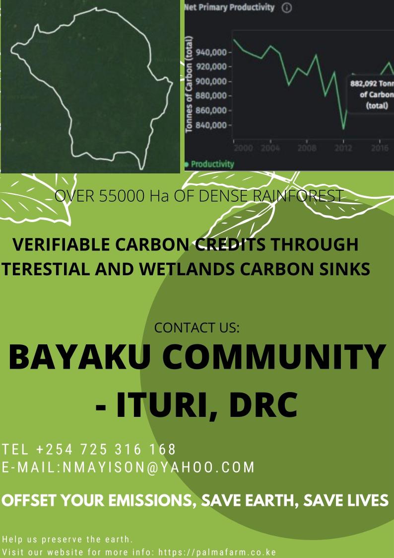 Need to offset your carbon footprint!?
Verifiable carbon credits available through Oxi-zen.io