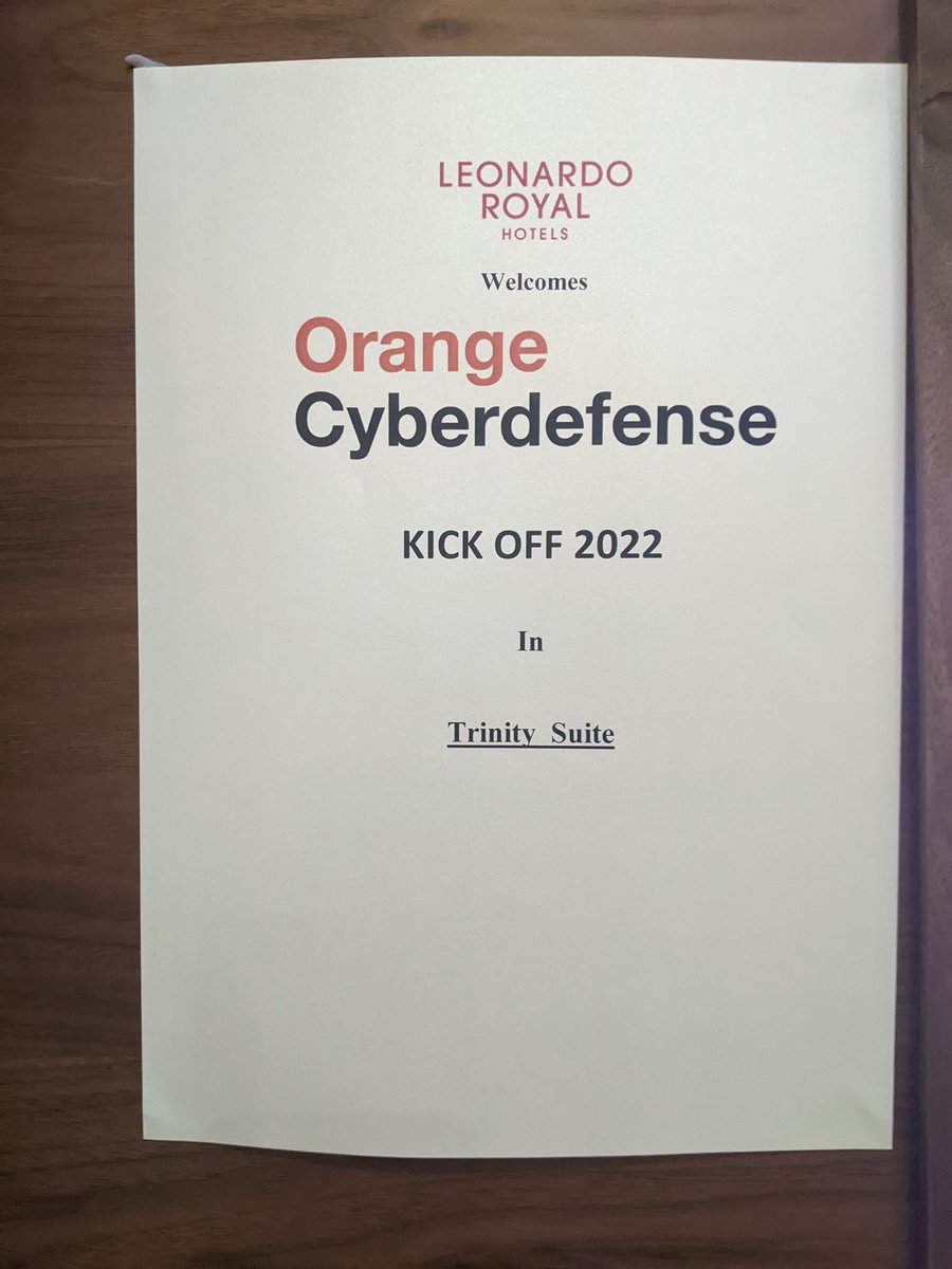 Elizabethboyesy's tweet photo. Excited for the first in person @OrangeCyberUK kick off 2022! #orangecyberlife https://t.co/6yhsegfZEf