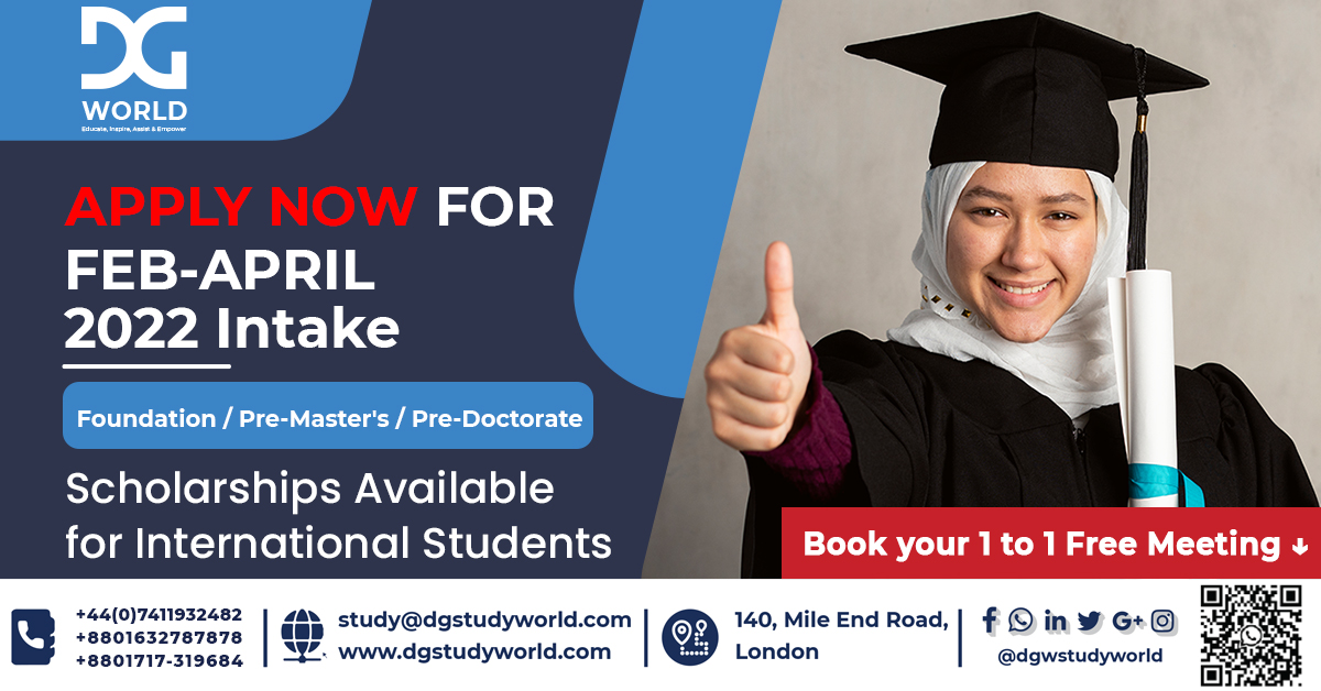 DGWWorld's tweet photo. Study abroad with us.🎓
Apply Now For Feb/April 2022 Intake ✅

✈ Get International Student Scholarship Now  ✈

Courses Available for This Intake. 
APPLY FOR 
🔰 FOUNDATION
🔰 PRE-MASTER'S
🔰 PRE-DOCTORATE
💲 NO SERVICE CHARGES APPLY 💲

APPLY TODAY
https://t.co/OxV3glBPMS https://t.co/EvU3EUo2zg