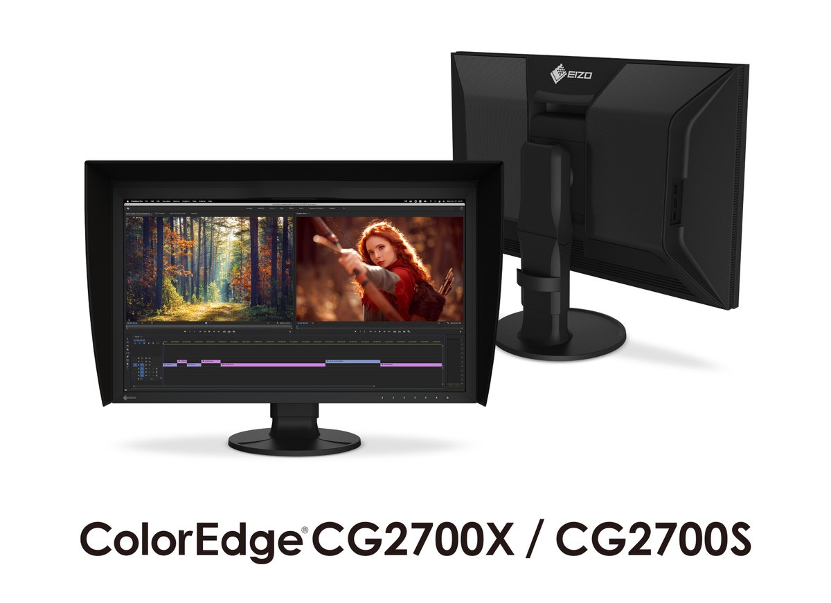 Introducing a new generation of EIZO ColorEdge monitors with our flagship 27-inch models for HDR editing and postproduction.

The CG2700X (4K) and CG2700S (2K) feature a new design, USB Type-C, and built-in LAN.

Learn more: eizo.co.uk/news/press-rel…

#postproduction #HDR #editing