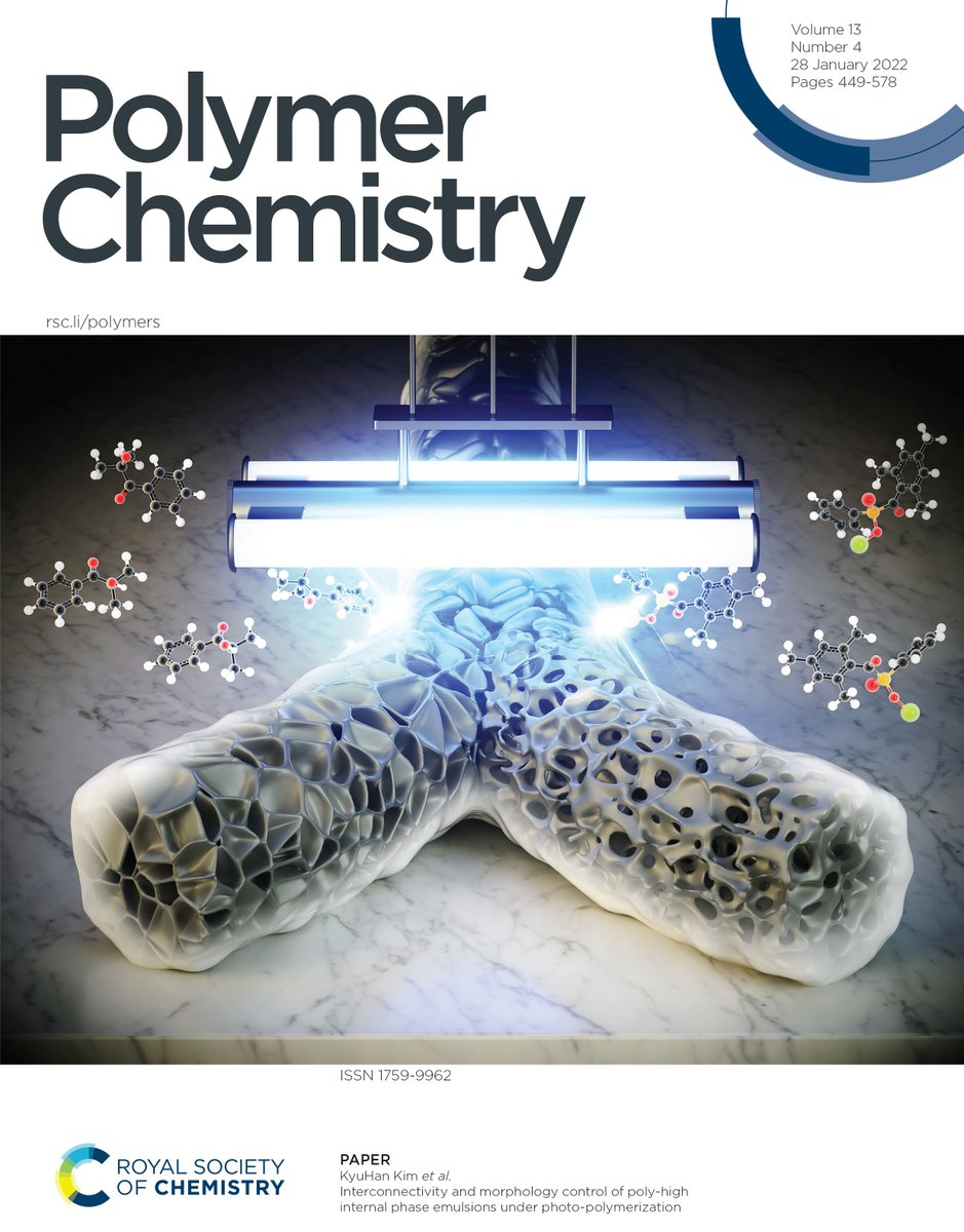 PolymChem's tweet photo. Interconnectivity and morphology control of poly-high internal phase emulsions under photo-polymerization, Subeen Kim et al., https://t.co/d301Wlg2Yi https://t.co/ZwBFxC9Z3S