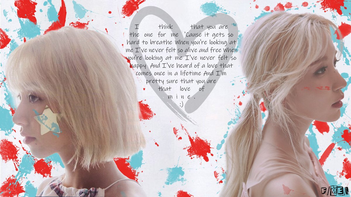 f_slashmel's tweet photo. Michaeng edit with dandelion lyrics! I've recently been listening to alot of good love songs so I got inspired to edit it in Michaeng's perspective!
#KPOP #kpopart #TWICE #twicetagram #TwiceFanart #MINA #CHAEYOUNG #MICHAENG #photoshop #digitalart #art #lyrics #dandelion https://t.co/sYS0Qq7JUA