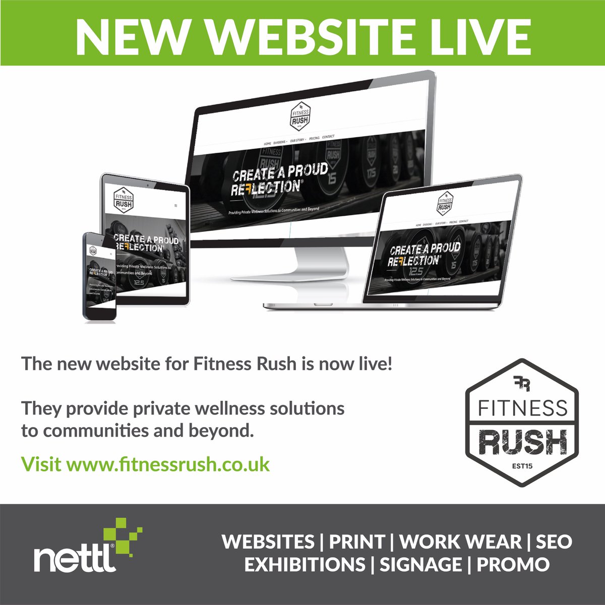 NEW WEBSITE LIVE!

Great website built for Fitness Rush. Providing Private Wellness Solutions to Communities and Beyond. <a href="/fitnessrushgym/">Fitness Rush</a> 
#newwebsite #webdesign #marketing #gym #fitness