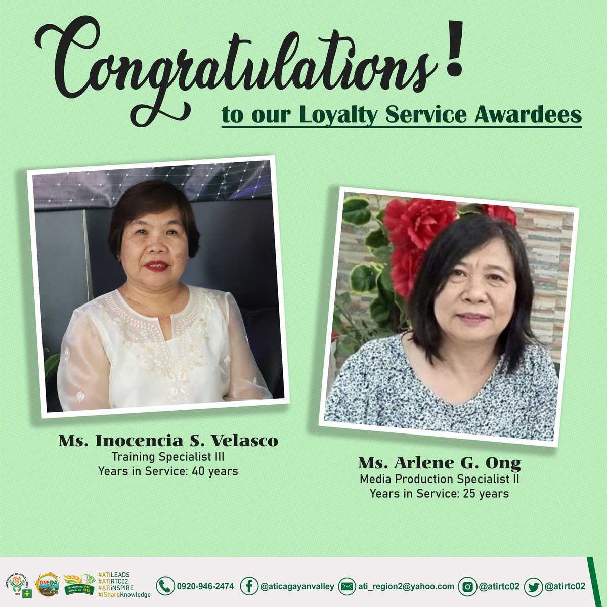 atirtc02's tweet photo. Congratulations to our 2022 Loyalty Awardees!
L
#ATIrtc02 #ATIiNspire #ATIleads #ATIat35 https://t.co/LzHNZwYMnk
