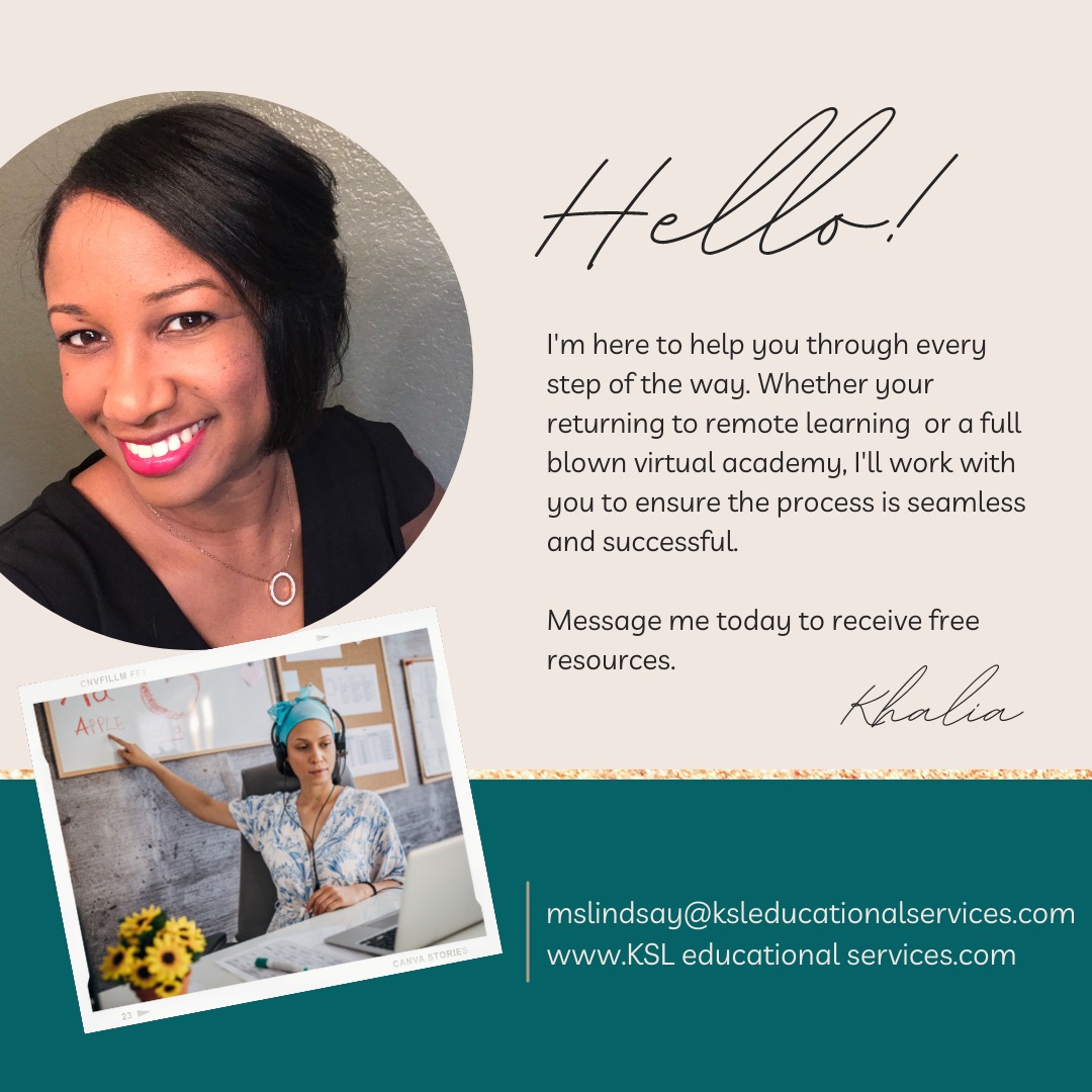 I’m here to help. Drop a ❤️ in the comments if your school is transitioning back to remote learning. Drop a 💻 if you are currently running a virtual academy. #virtuallearning #remotelearning #distancelearning #proudprincipal #mslindsaysaid #virtualacademy #KSLconsulting