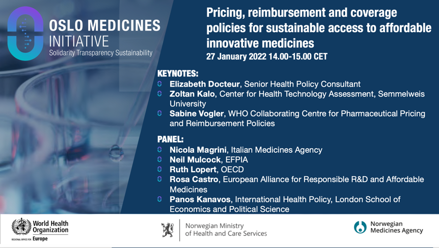triangulate_ltd's tweet photo. What pricing, reimbursement and coverage policies are needed to ensure sustainable access to affordable innovative medicines? 💊💉

Learn from experts from across the WHO European Region 🌍#OsloMedicinesInitiative

Join us today🕑 14:00 CET
👉https://t.co/jzNYWb9p0z https://t.co/5wD1uzzauj
