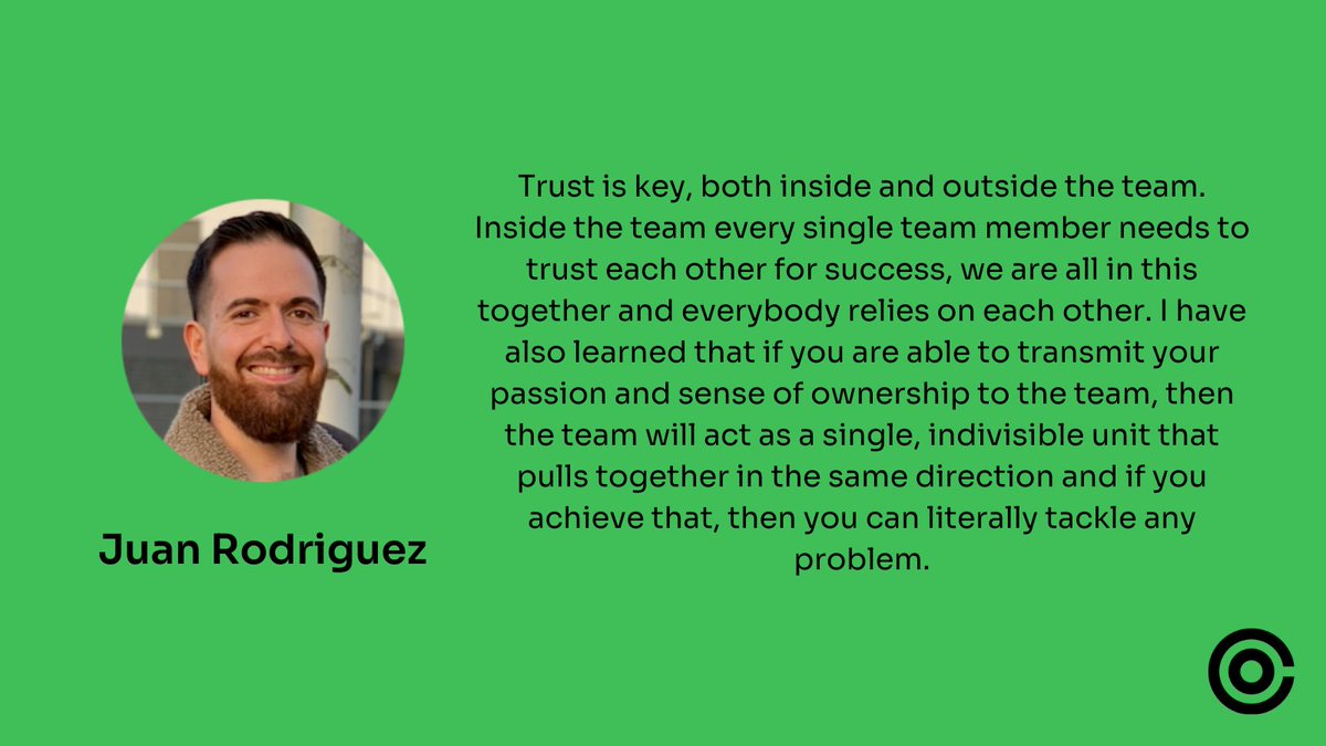 TeamOpencast's tweet image. What are the best qualities in a leader? Our lead developers share what they have learned from leading a team.

What have some of the best leaders in your career shown you?

#PotentialMadePowerful #LeadDeveloper #Leadership