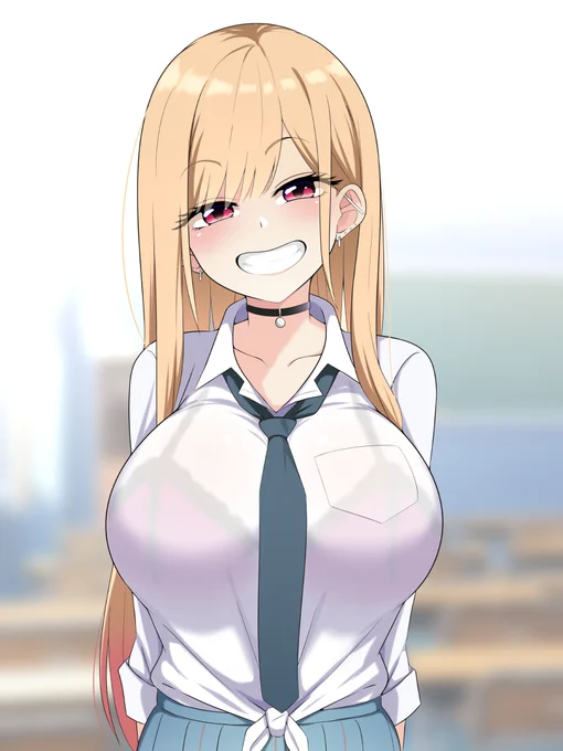 着せ恋の喜多川さん!
水着もいいけどギャルと言えばやっぱり制服! 