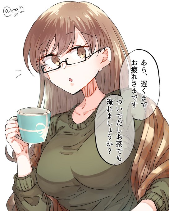 艦これらくがき。オフの日の深夜にしかエンカウントできない姿の大井っち 