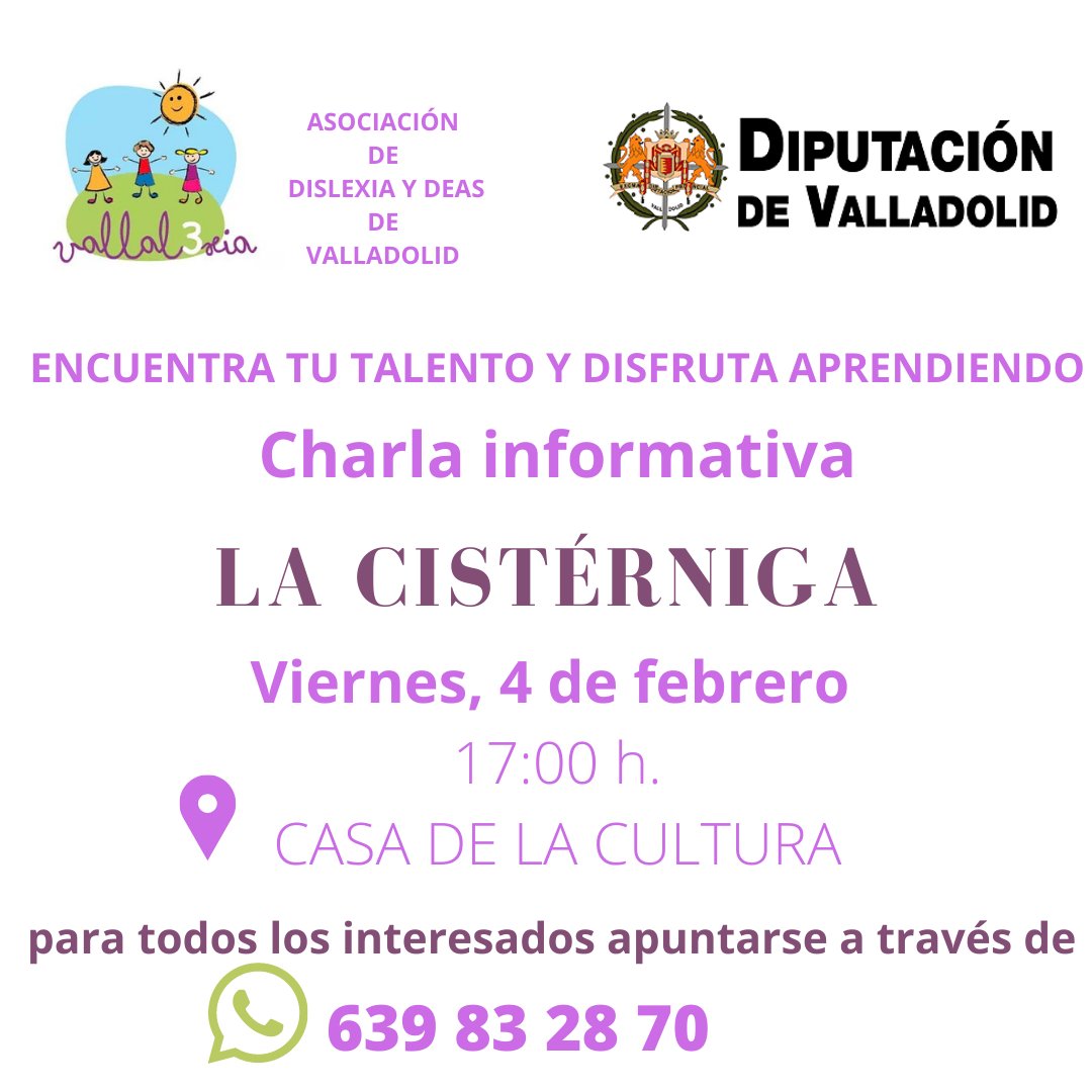 Os esperamos. Pedid cita previa y nos vemos el 4 de febrero en la casa de la cultura!!!