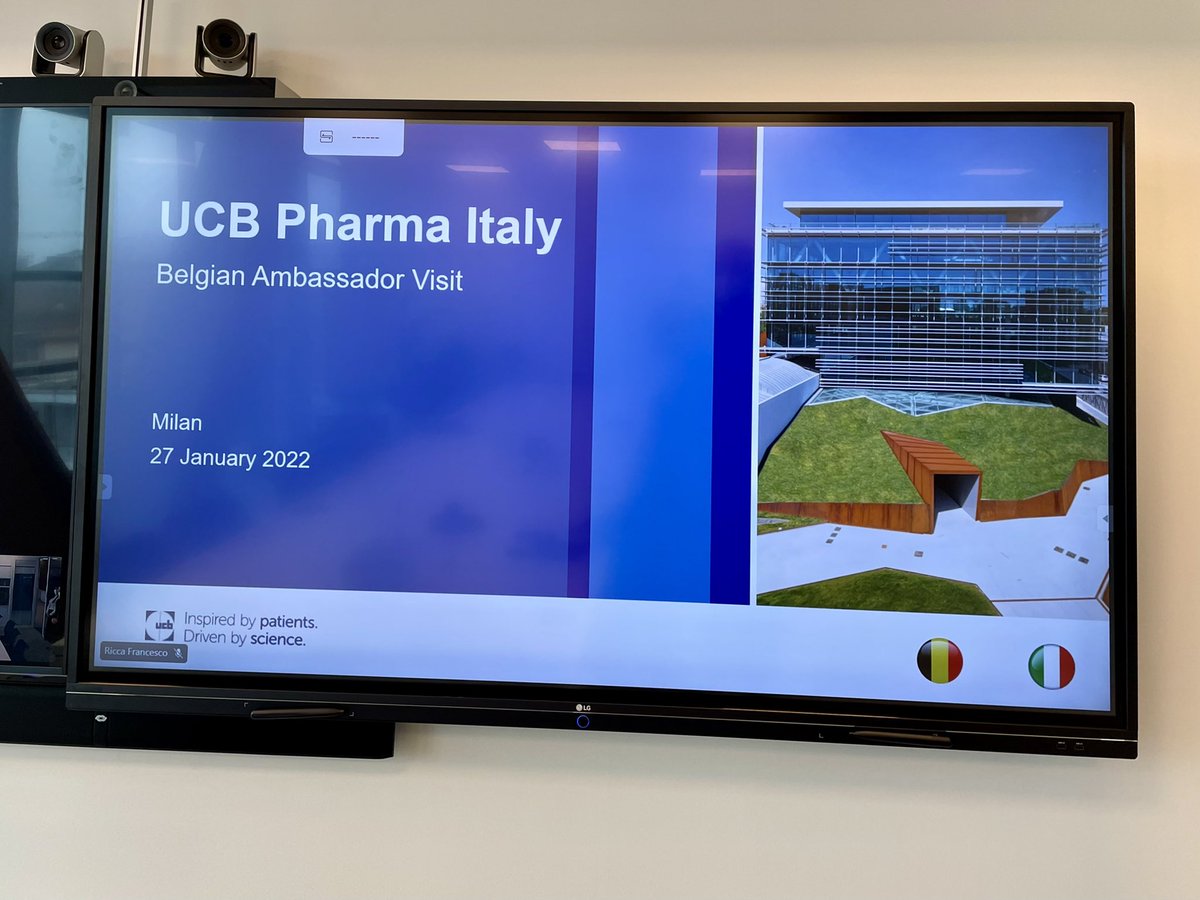 PEDeBauw's tweet photo. 🇧🇪🇮🇹 W/ Belgian #Pharma top company #UCB in #Milan:

👏🏻 Inspiring vision &amp; business development
🙏🏻 Focus on people &amp; relations, forward looking #ActivityBasedWorking policy
🧍🏻‍♀️🔬Inspired by patients. Driven by science.

👉🏻 UCB = major #sustainable player in #neurology #immunology https://t.co/VW43GTX2M1