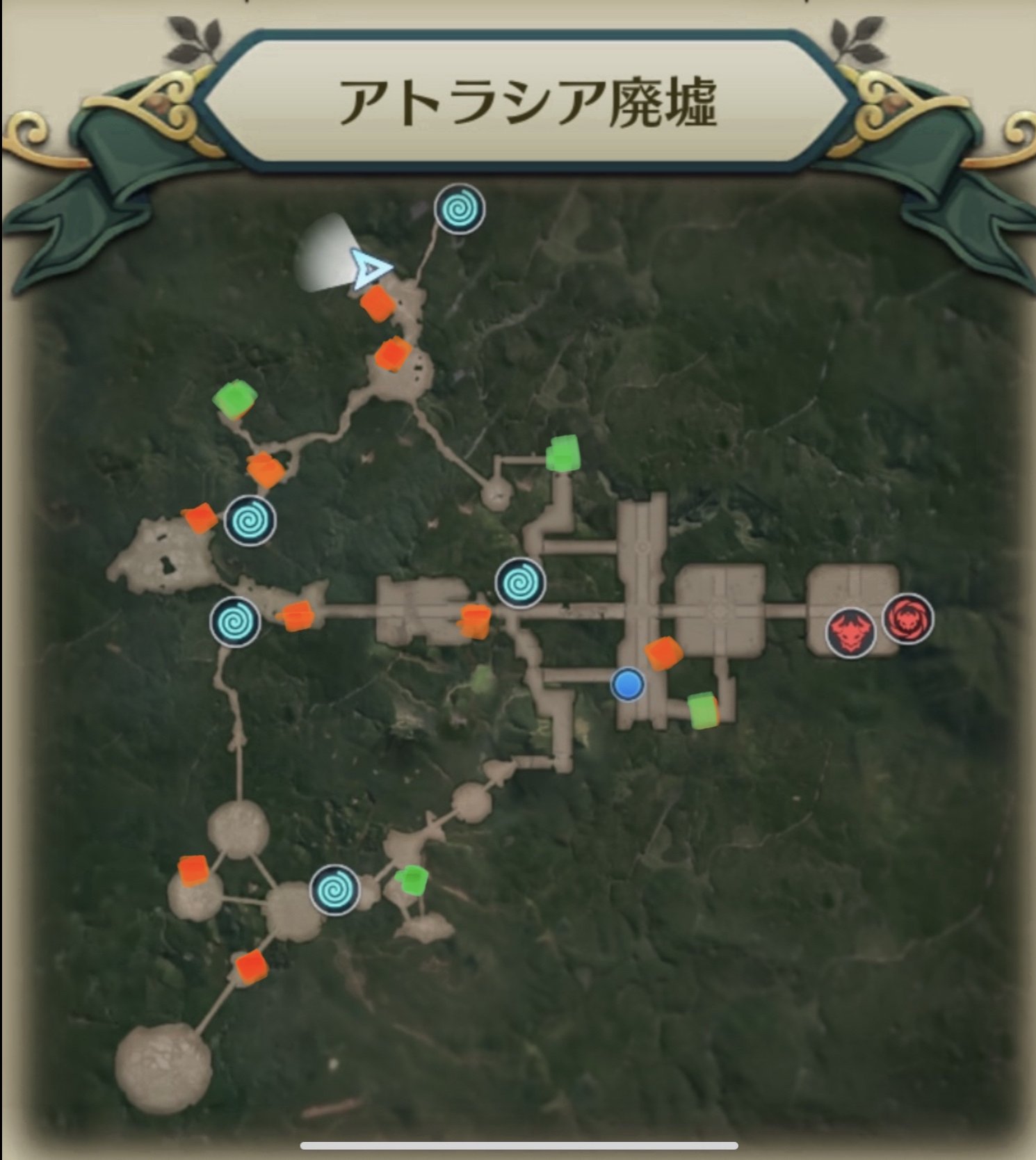 とまとタコ ニノクロ ルクセリオン 早速宝箱を探しに行ってきた ポーズはまだ出せてない ついでにビュースポットも 赤が鍵あり緑が鍵なし はまっちゃん協力ありがとう T Co B8nm6nuxcg Twitter