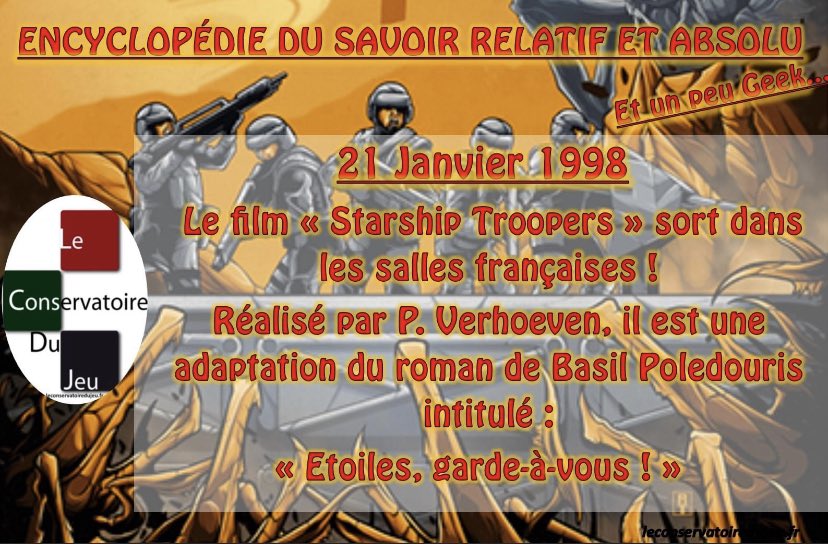 CdJeu's tweet photo. Fichtre diantre ! 
Notre ESRAL de la semaine ! Nous adorons les petits "fun fact" ou les anniversaires, on revient cette année, chaque vendredi avec ce genre de petite publication !
Et aujourd'hui, nous vous proposons un ptit anniv' geek ! 🤠 #Cdj https://t.co/ZLs8i78lR3