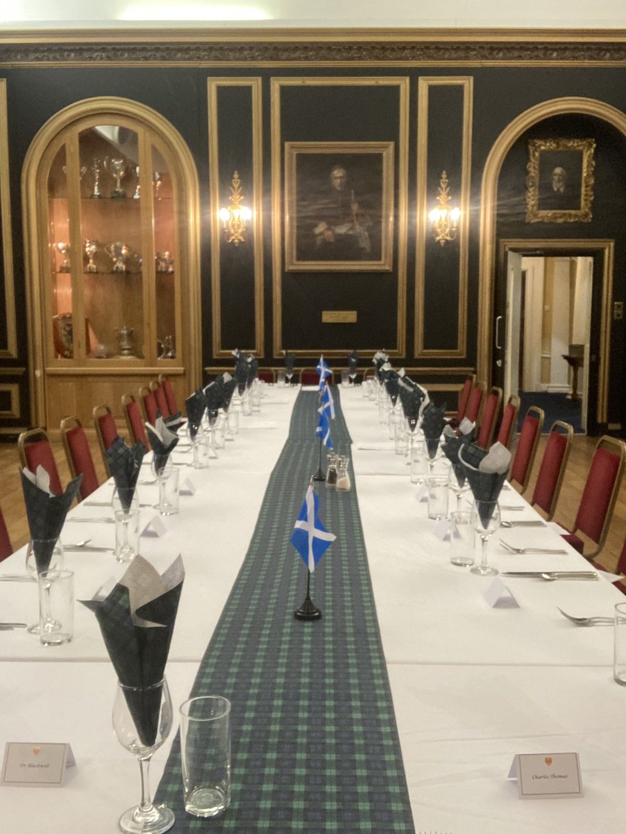 OS6thform's tweet image. All ready for tonight’s Prefect’s Burns night supper @OS6thform