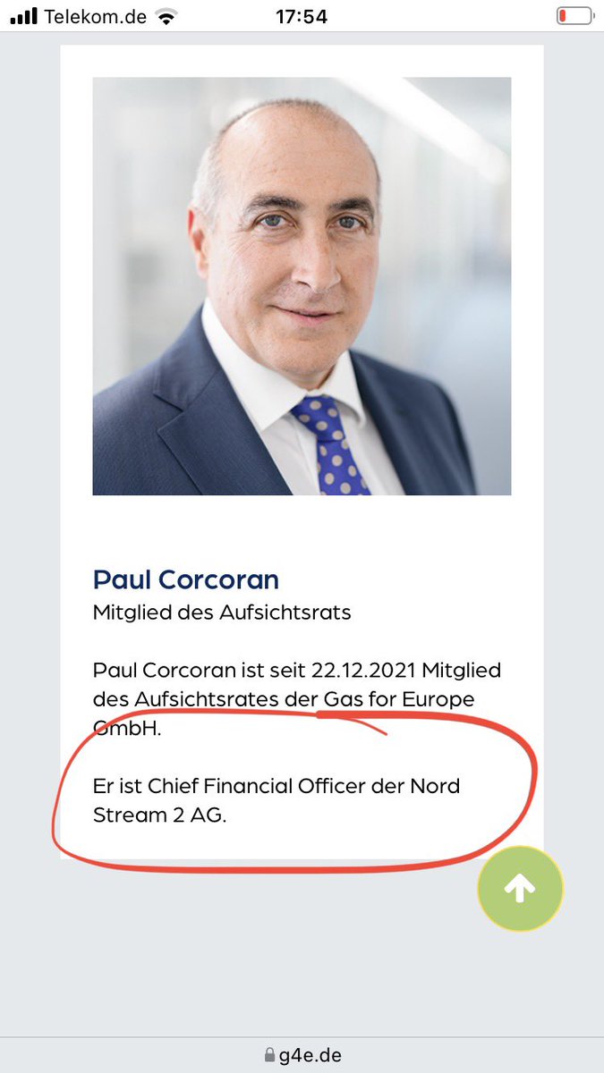 ConstZerger's tweet photo. Die Vorstellung von #NordStream2, mit der „Gas for Europe GmbH“ die europarechtlichen Vorgaben zur Entflechtung einzuhalten und damit die Zertifizierung voran zu bringen, ist angesichts dieser Führung grotesk: 3 #Gazprom- bzw. #NordStream2-Manager, ein zweifelhafter Ex-Beamter. https://t.co/u8xYBpTlgB