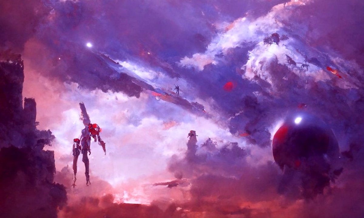 HvnsLstAngel's tweet photo. it’s still completely unfathomable to me that artificial intelligence is able to make art of this caliber 🤯 our lives will be continuously upended by advancements in A.I. tech, for better or worse.. and I’m here for it https://t.co/3KJ654n2aO