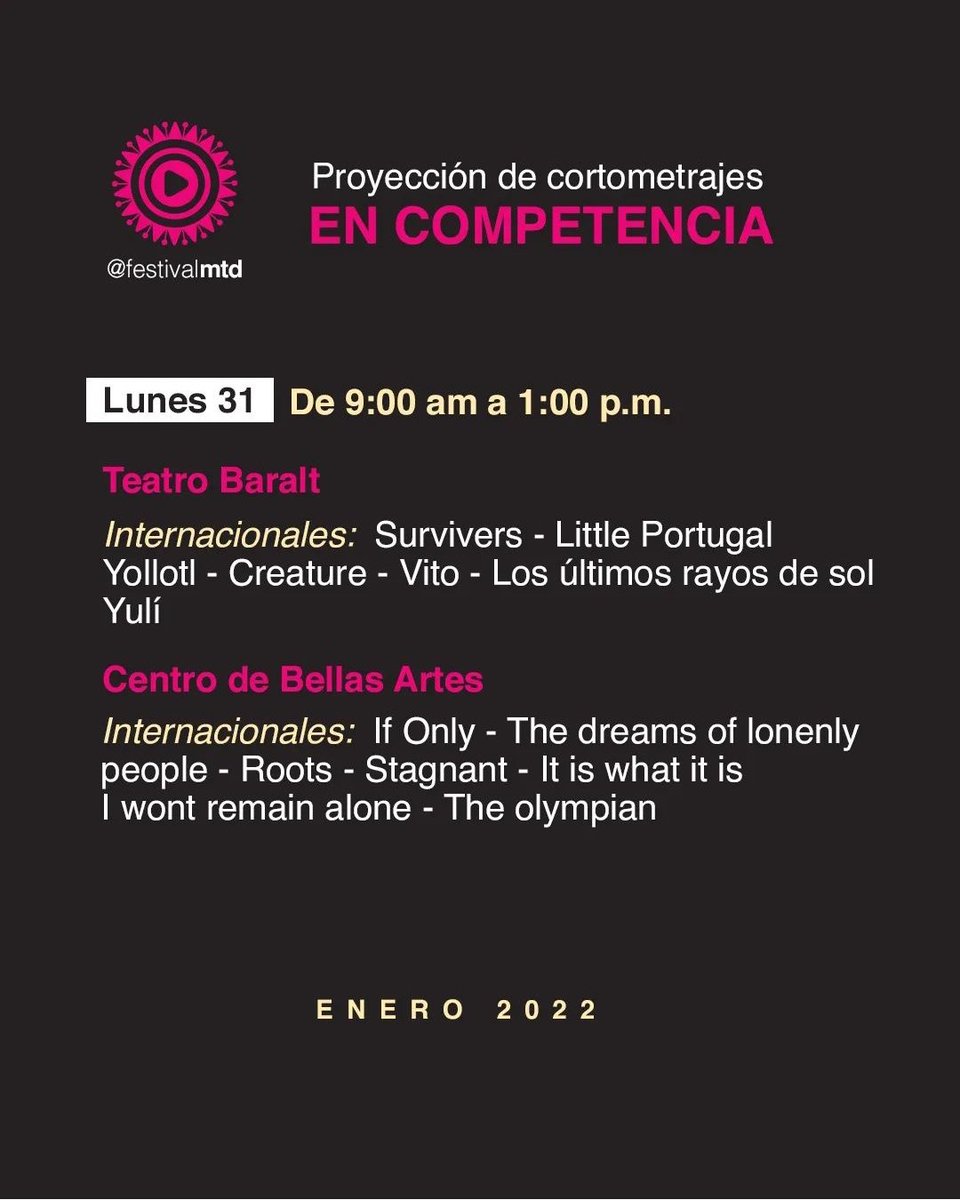 Desde el Zulia, cuna del #CineVenezolano, se da inicio a la edición 16° del Festival Manuel Trujillo Durán <a href="/FestivalMTD/">Festival MTD</a>, con proyecciones en el mítico <a href="/TeatroBaralt/">Teatro Baralt</a> y el <a href="/CBAateneo/">Centro de Bellas Artes Ateneo de Maracaibo</a>, así como emisión online y gratuita vía <a href="/Gran_Cine/">@gran_cine</a> para todo el país en grancinepi.net