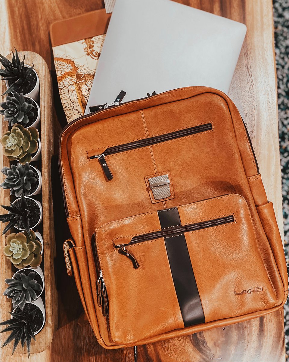 The perfect bag for business and pleasure. #ExecutiveBackpack

#PassionDiscoversAdventure

#luxuryleather #leatherlovers #handmadegift #luxuryleathergoods #leatherbackpack #leatherbag #leatherbagformen #leatherbagfashion #landleather