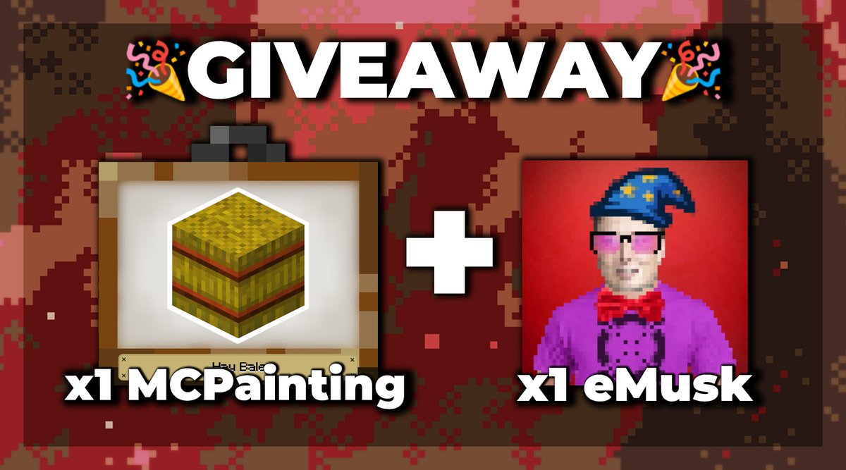 TheMCPainting's tweet photo. 🖼️NFT GIVEAWAY🖼️

For a chance to win :

1 x @TheMCPainting 🎁
1 x @ElrondMuskNFT🎁

👉Follow @TheMCPainting 
👉Follow @ElrondMuskNFT 
👉RT🔁+ Like❤️
👉Tag 2 friends

⏱️END IN 48 HOURS

#EGLD #NFT #Giveaways #NFTGiveaway #FreeNFT #ElrondNetwork #Elrond https://t.co/Nv4KyJvO7m