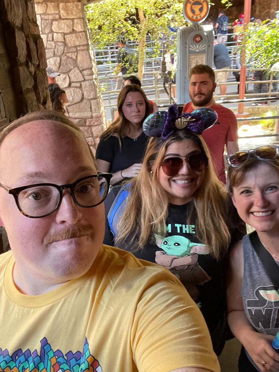 ACYPL's tweet photo. #tbt to ACYPL Trustee Joe Vidulich and alums Amanda Brown and Sonia Lopez (all Australia 2018) visiting Disneyland together last fall! #acypldownunder https://t.co/RZZhN4gJUT