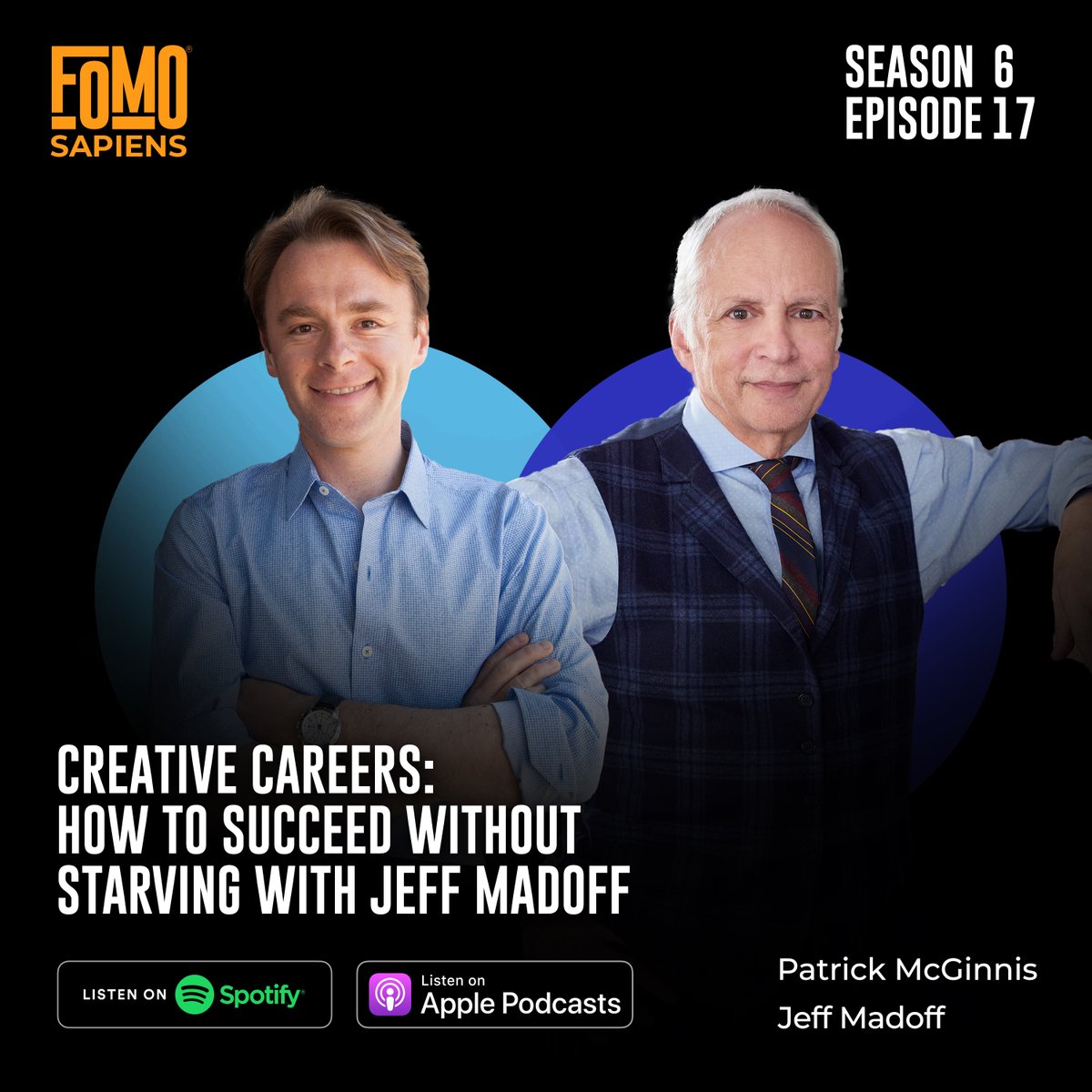 @patrickjmcginnis on IG/Threads/Bsky (@pjmcginnis) on Twitter photo Check out this weekโs all new podcast featuring <a href="/Jeff_Madoff/">Jeff Madoff</a> who makes a winning case to kill the myth of the starving artist. Check out the new #FOMOSapiens episode to learn more about the infinite potential of a creative career!
Listen Now: bit.ly/3r2N8wX Check out this weekโs all new podcast featuring <a href="/Jeff_Madoff/">Jeff Madoff</a> who makes a winning case to kill the myth of the starving artist. Check out the new #FOMOSapiens episode to learn more about the infinite potential of a creative career!
Listen Now: bit.ly/3r2N8wX