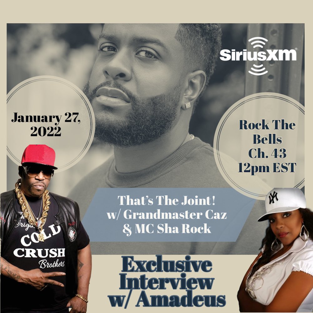 produceramadeus's tweet photo. TODAY at 12PM EST I’ll Be On @RockTheBells On The w/Legends @GrandmasterCaz  x @MCShaRock Discussing My Music Career &amp; TheStoryofAmadeus “And The Beat Goes On” Book OUT NOW!!! THIS IS EPIC!!!!!!! Be Sure To Tune In Today at 12pm EST!  📸 By: @SidneyKirk15 https://t.co/4XybBEz2BT