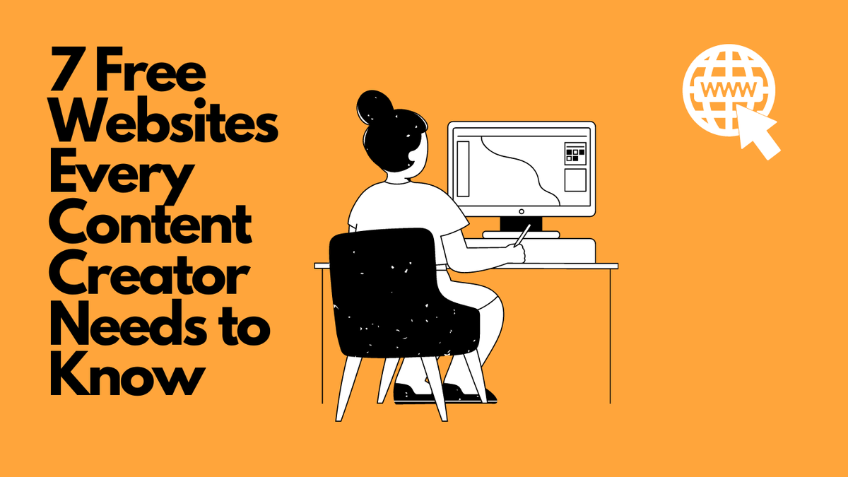 ritsolution26's tweet photo. 7 Free Websites Every Content Creator Needs to Know https://t.co/BmJ81XKCXY https://t.co/RhdSb5ja2C
