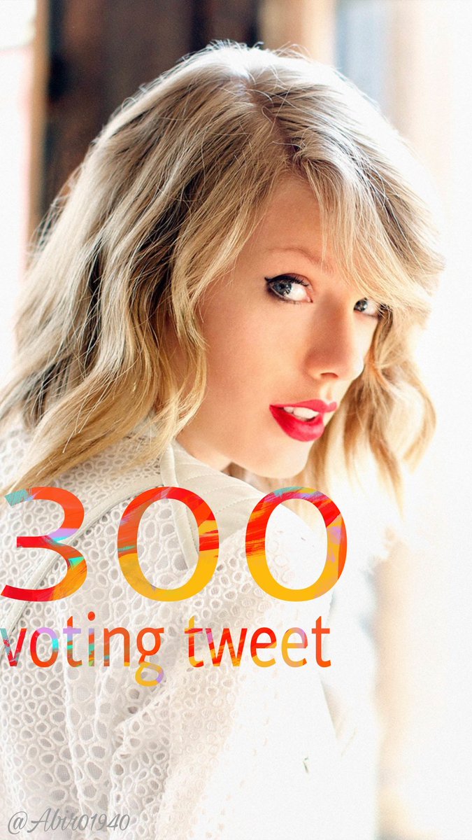 🚨VOTING ATTACK 🚨

GOALS :
300 RTS
300 REPLIES

300 RTs + 300 Replies = 600 Votes

RT and reply to this tweet with

I vote <a href="/taylorswift13/">Taylor Swift</a> for #AllTooWell   #BestLyrics at the #iHeartAwards