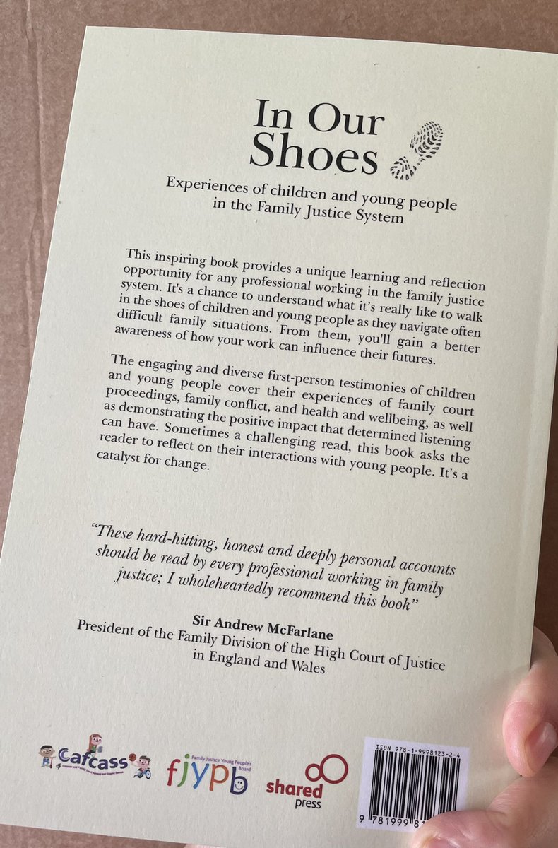 All ready for our #booklaunch - a chance to really understand what its like to walk in the shoes of young people- high praise from President of the Family Division of the High Court 👏👏👏